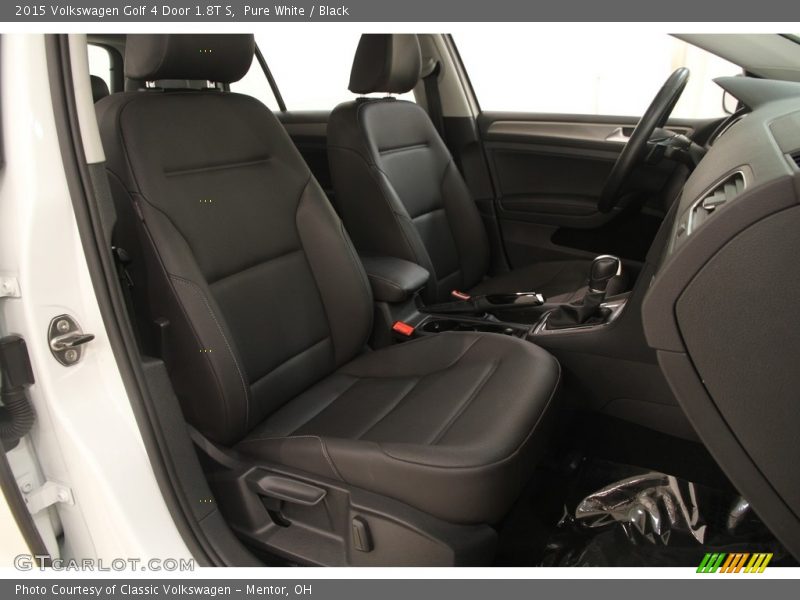 Pure White / Black 2015 Volkswagen Golf 4 Door 1.8T S