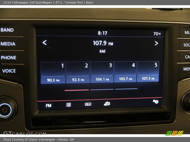 Controls of 2016 Golf SportWagen 1.8T S