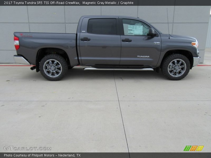 Magnetic Gray Metallic / Graphite 2017 Toyota Tundra SR5 TSS Off-Road CrewMax