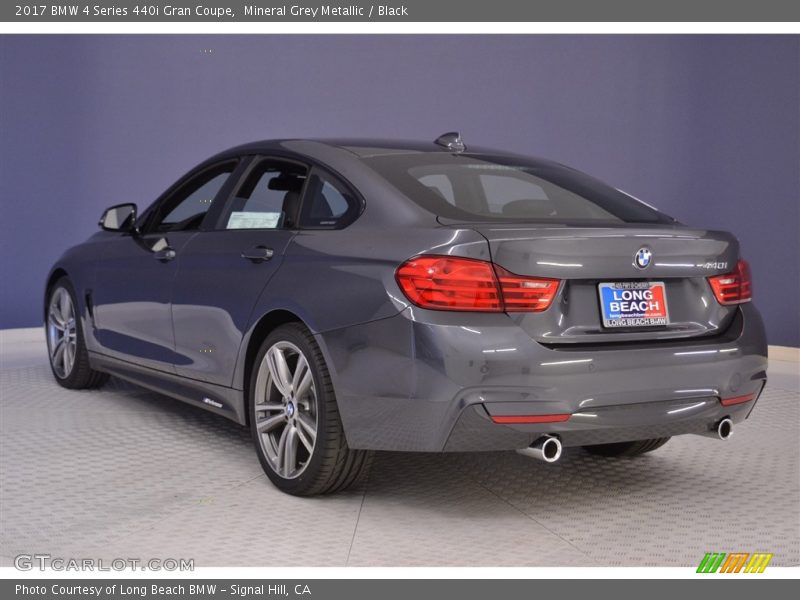 Mineral Grey Metallic / Black 2017 BMW 4 Series 440i Gran Coupe