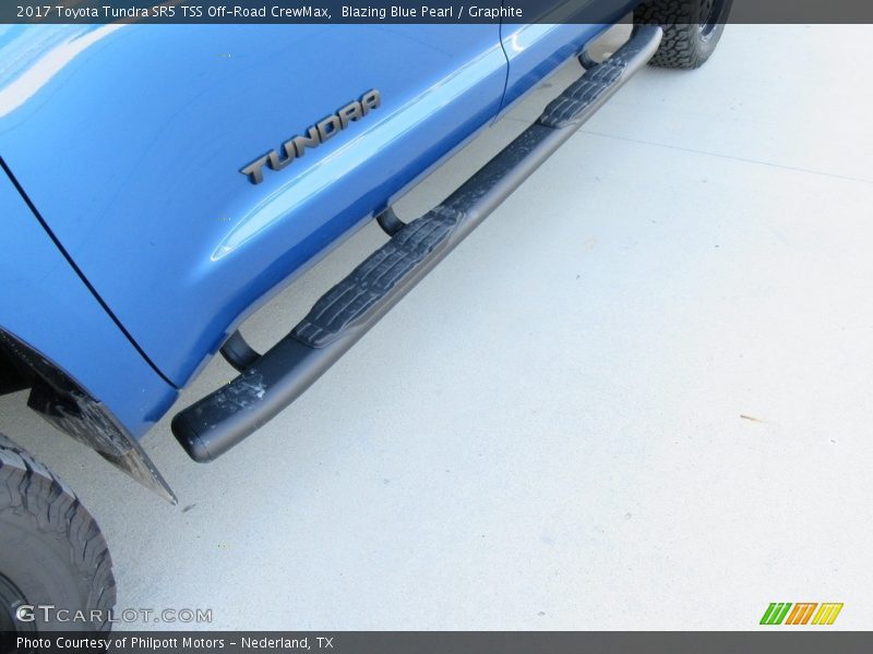 Blazing Blue Pearl / Graphite 2017 Toyota Tundra SR5 TSS Off-Road CrewMax