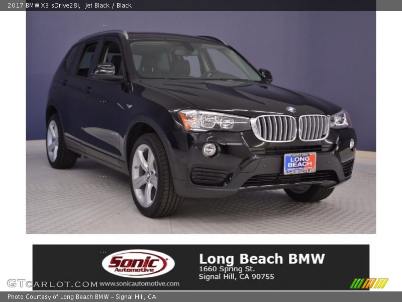 Jet Black / Black 2017 BMW X3 sDrive28i