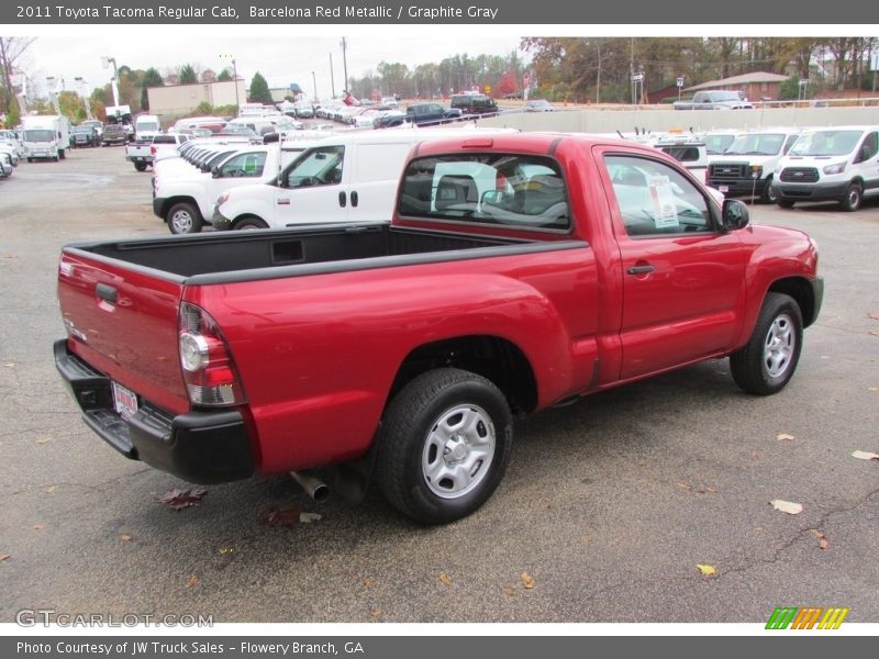 Barcelona Red Metallic / Graphite Gray 2011 Toyota Tacoma Regular Cab