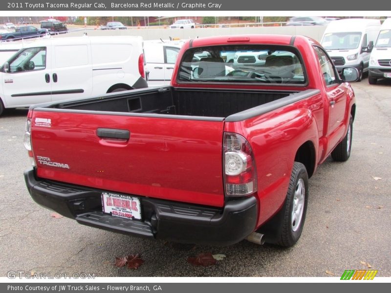 Barcelona Red Metallic / Graphite Gray 2011 Toyota Tacoma Regular Cab
