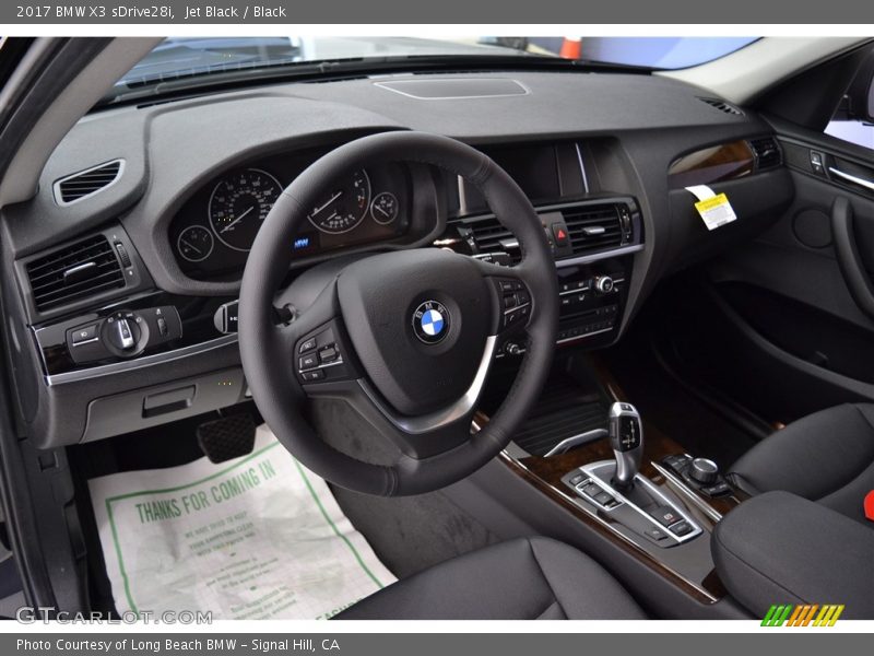 Jet Black / Black 2017 BMW X3 sDrive28i