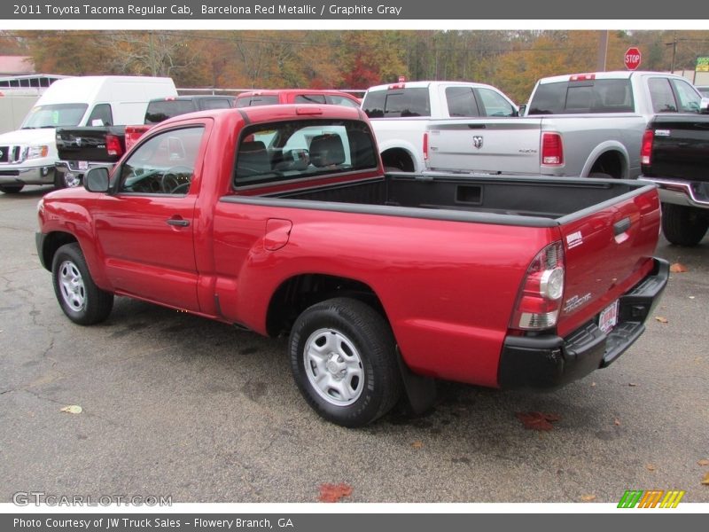 Barcelona Red Metallic / Graphite Gray 2011 Toyota Tacoma Regular Cab