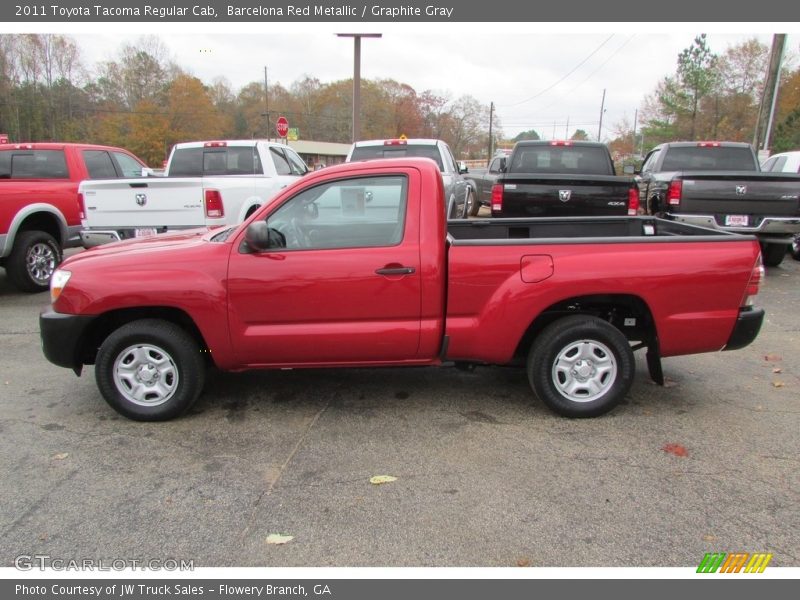 Barcelona Red Metallic / Graphite Gray 2011 Toyota Tacoma Regular Cab