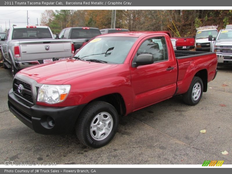 Barcelona Red Metallic / Graphite Gray 2011 Toyota Tacoma Regular Cab