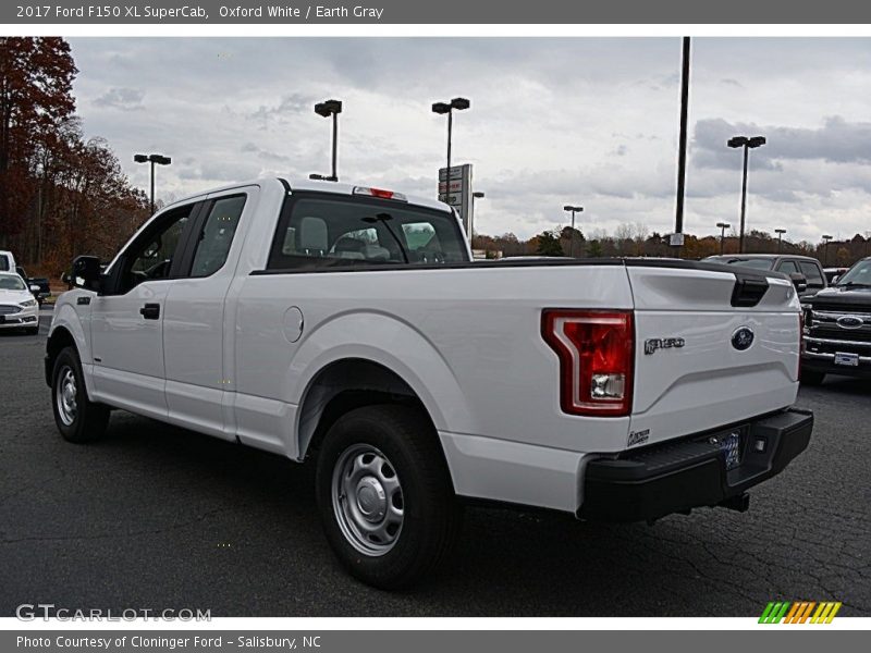 Oxford White / Earth Gray 2017 Ford F150 XL SuperCab