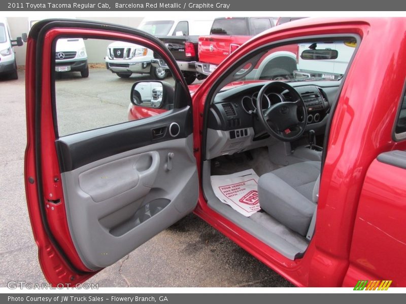 Barcelona Red Metallic / Graphite Gray 2011 Toyota Tacoma Regular Cab