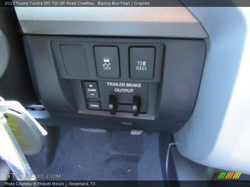 Blazing Blue Pearl / Graphite 2017 Toyota Tundra SR5 TSS Off-Road CrewMax