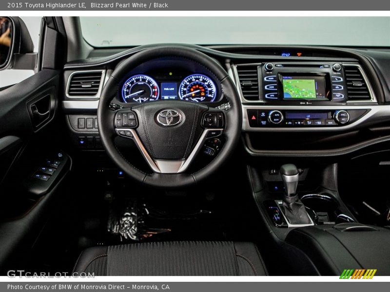 Blizzard Pearl White / Black 2015 Toyota Highlander LE