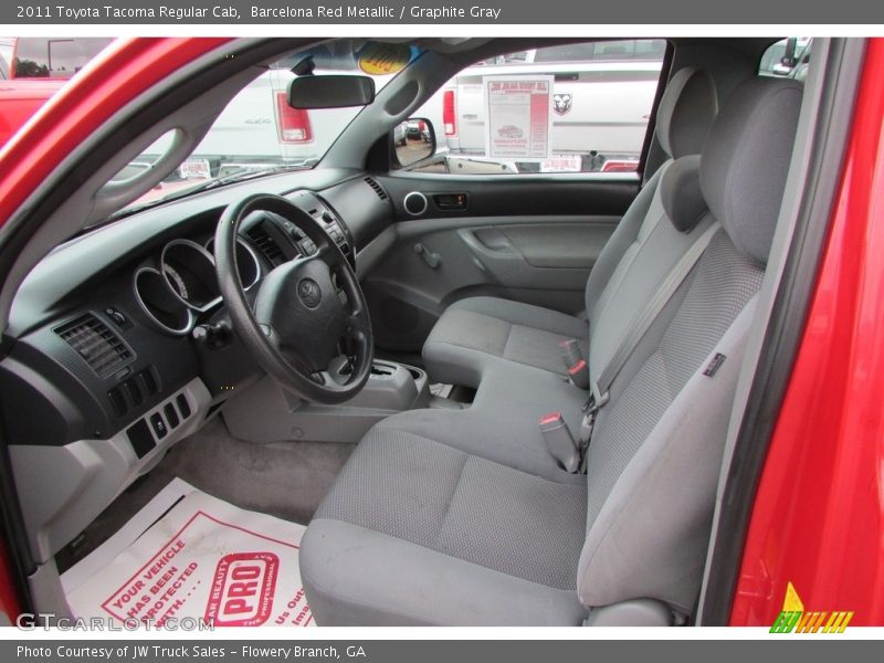 Barcelona Red Metallic / Graphite Gray 2011 Toyota Tacoma Regular Cab