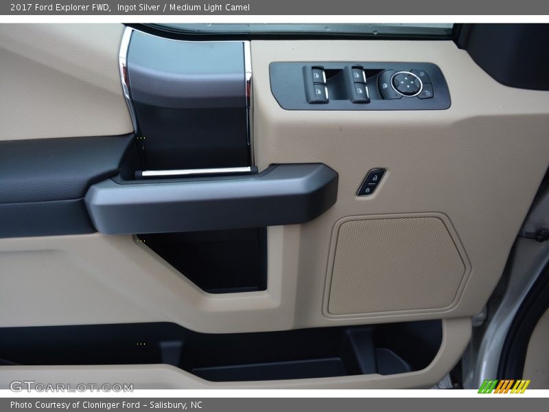 Ingot Silver / Medium Light Camel 2017 Ford Explorer FWD