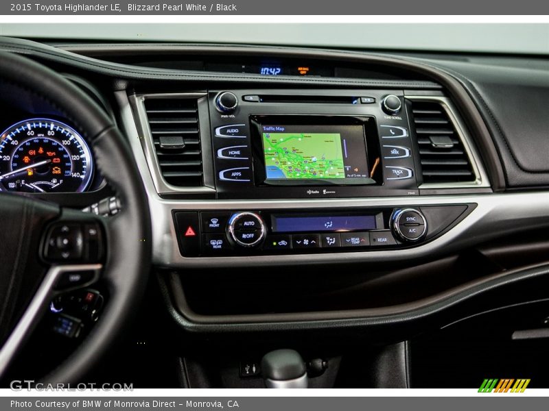 Blizzard Pearl White / Black 2015 Toyota Highlander LE