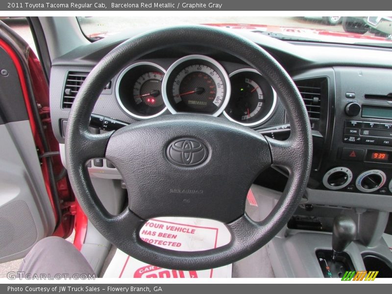 Barcelona Red Metallic / Graphite Gray 2011 Toyota Tacoma Regular Cab