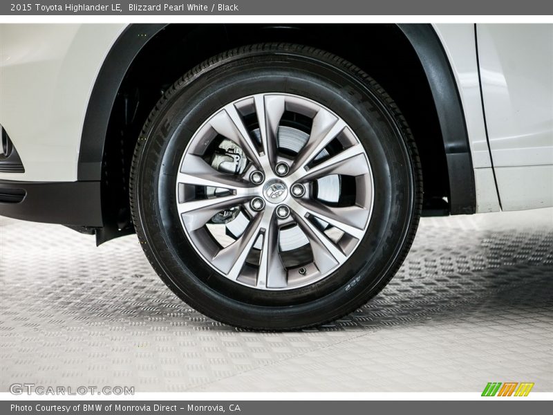 Blizzard Pearl White / Black 2015 Toyota Highlander LE