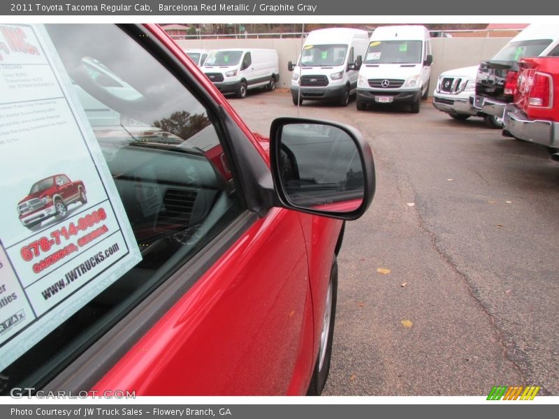 Barcelona Red Metallic / Graphite Gray 2011 Toyota Tacoma Regular Cab
