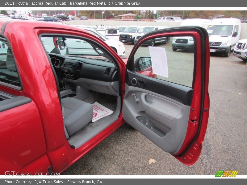 Barcelona Red Metallic / Graphite Gray 2011 Toyota Tacoma Regular Cab
