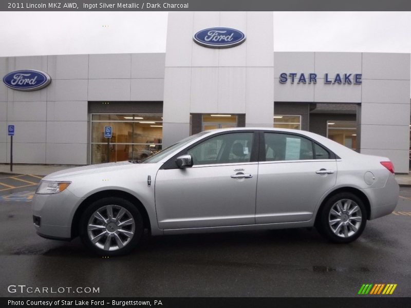 Ingot Silver Metallic / Dark Charcoal 2011 Lincoln MKZ AWD