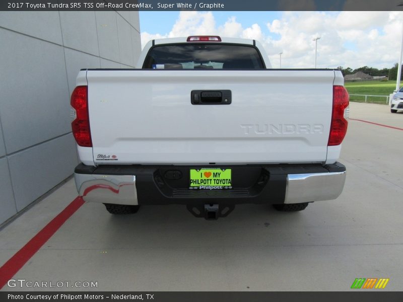 Super White / Graphite 2017 Toyota Tundra SR5 TSS Off-Road CrewMax