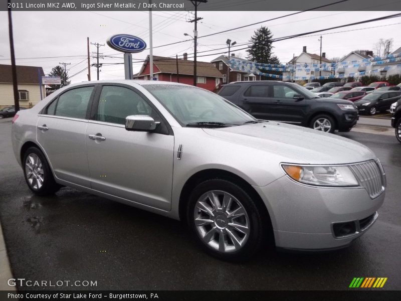 Ingot Silver Metallic / Dark Charcoal 2011 Lincoln MKZ AWD