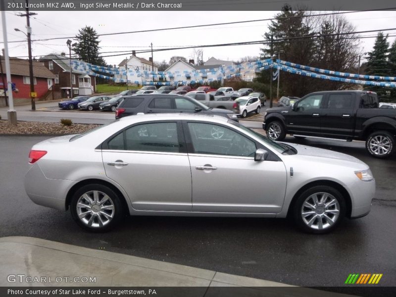 Ingot Silver Metallic / Dark Charcoal 2011 Lincoln MKZ AWD