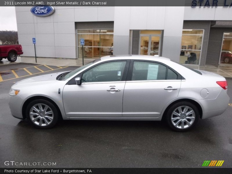 Ingot Silver Metallic / Dark Charcoal 2011 Lincoln MKZ AWD