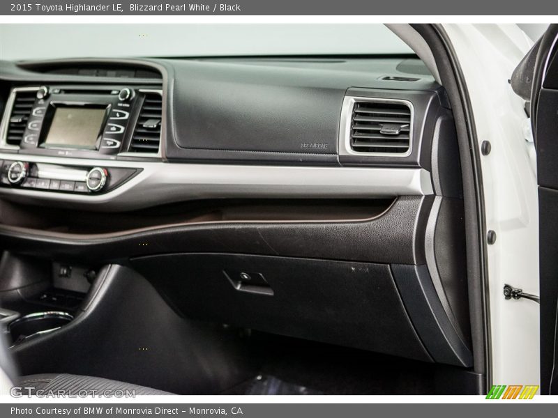 Blizzard Pearl White / Black 2015 Toyota Highlander LE