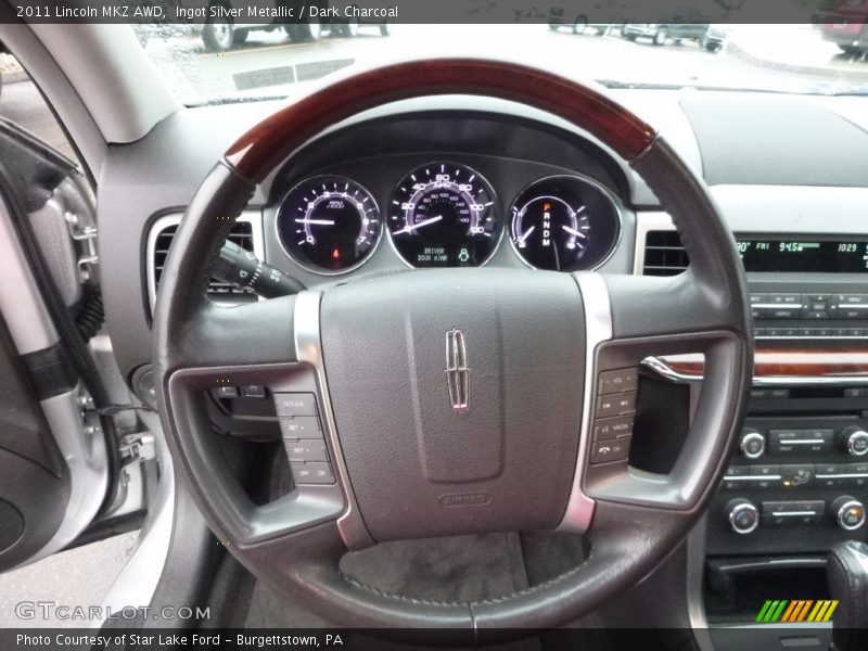 Ingot Silver Metallic / Dark Charcoal 2011 Lincoln MKZ AWD