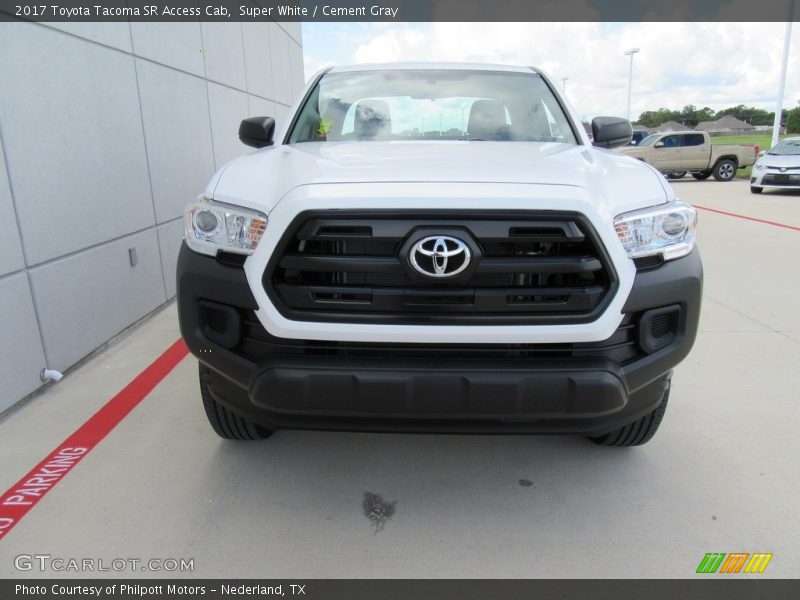 Super White / Cement Gray 2017 Toyota Tacoma SR Access Cab