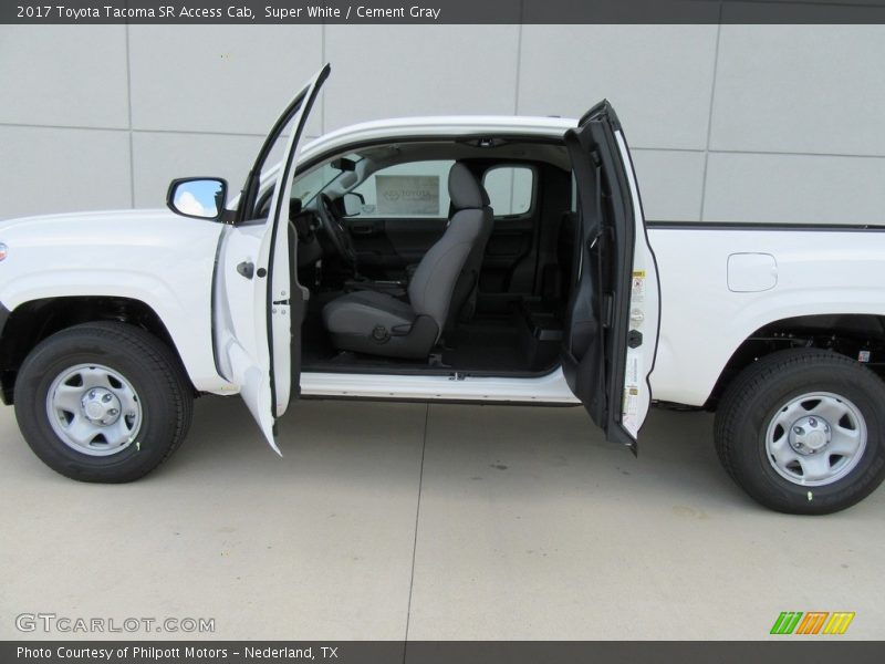 Super White / Cement Gray 2017 Toyota Tacoma SR Access Cab