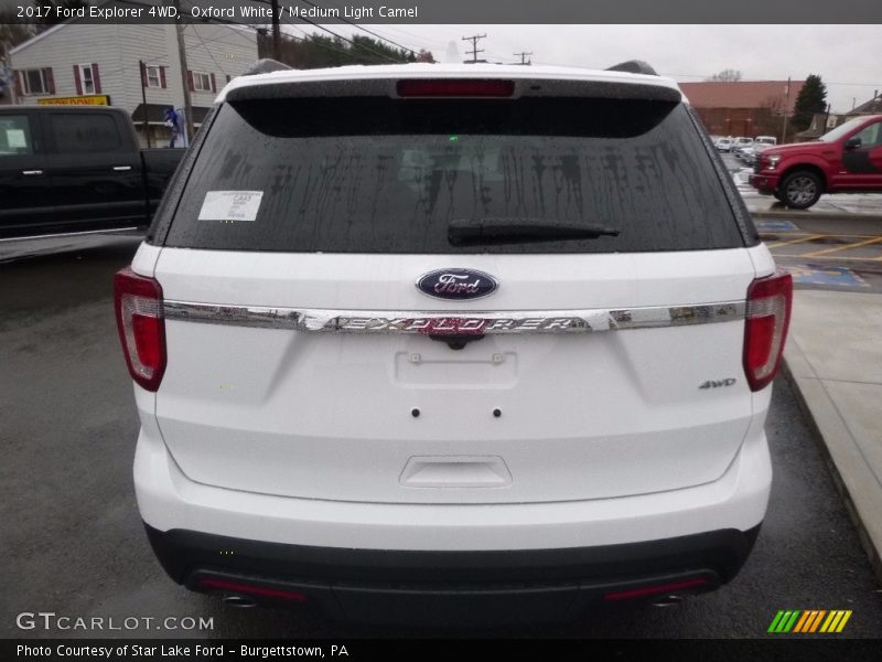 Oxford White / Medium Light Camel 2017 Ford Explorer 4WD