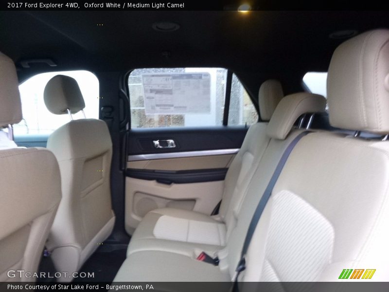 Oxford White / Medium Light Camel 2017 Ford Explorer 4WD