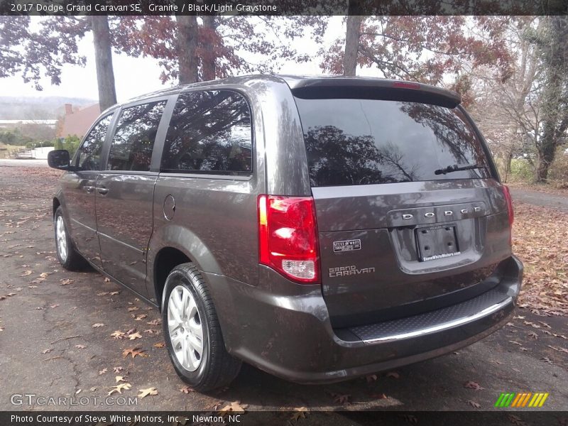 Granite / Black/Light Graystone 2017 Dodge Grand Caravan SE