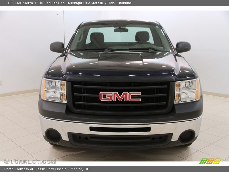 Midnight Blue Metallic / Dark Titanium 2012 GMC Sierra 1500 Regular Cab