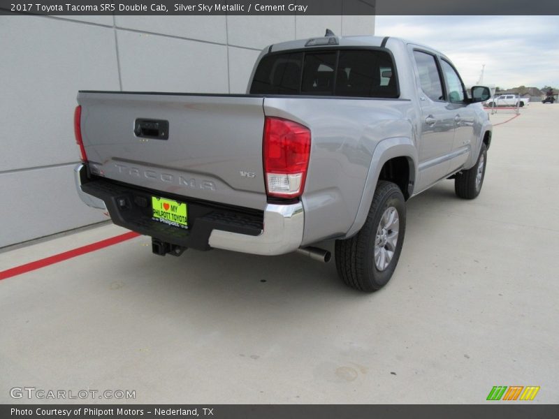 Silver Sky Metallic / Cement Gray 2017 Toyota Tacoma SR5 Double Cab