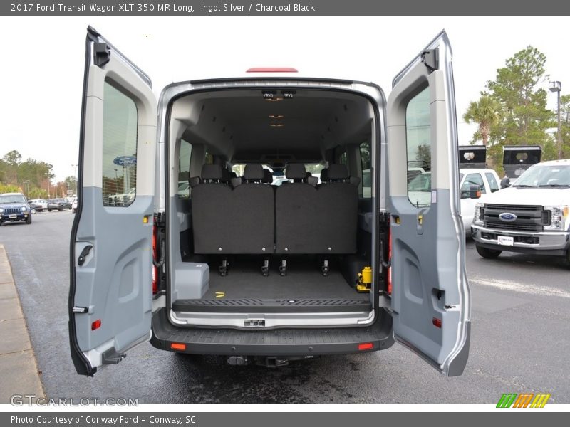 Ingot Silver / Charcoal Black 2017 Ford Transit Wagon XLT 350 MR Long