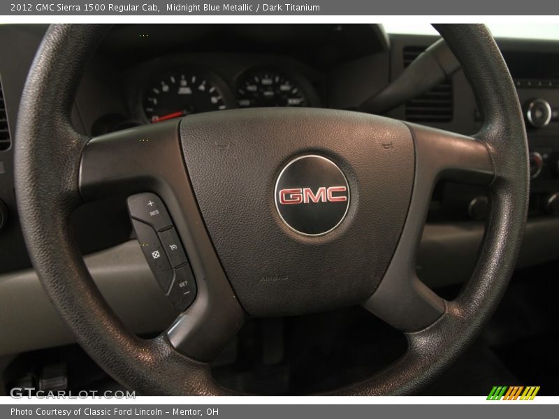 Midnight Blue Metallic / Dark Titanium 2012 GMC Sierra 1500 Regular Cab