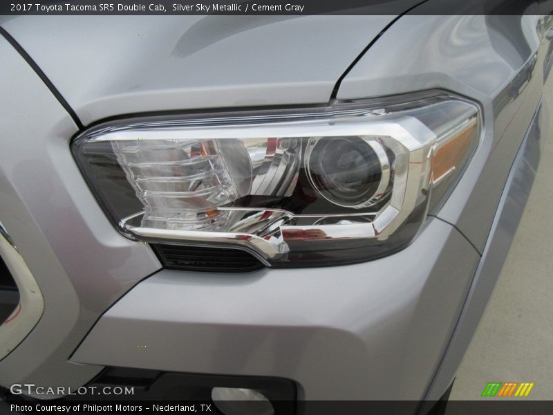 Silver Sky Metallic / Cement Gray 2017 Toyota Tacoma SR5 Double Cab