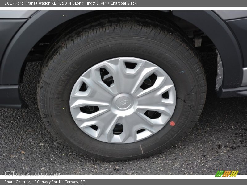 Ingot Silver / Charcoal Black 2017 Ford Transit Wagon XLT 350 MR Long