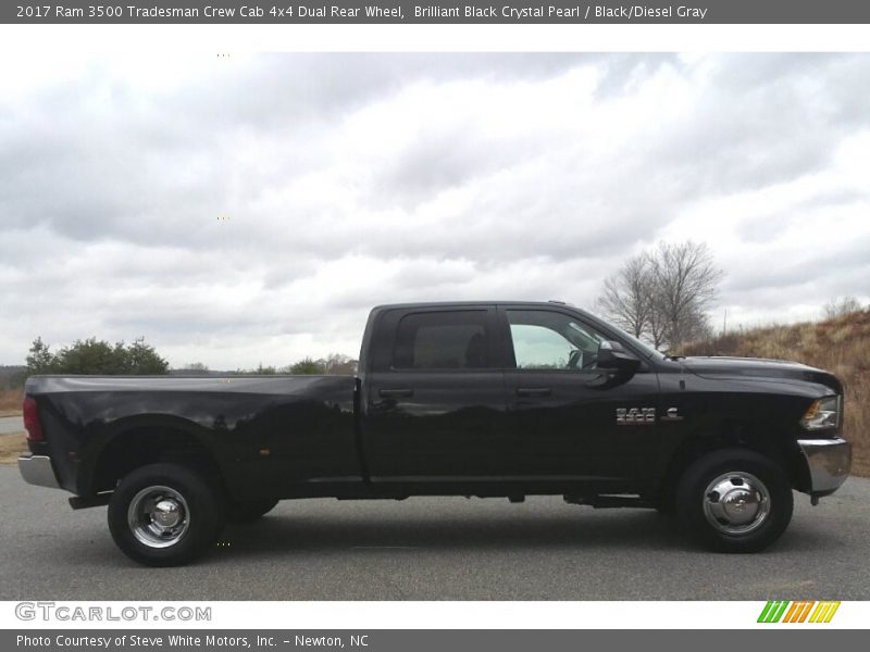 Brilliant Black Crystal Pearl / Black/Diesel Gray 2017 Ram 3500 Tradesman Crew Cab 4x4 Dual Rear Wheel