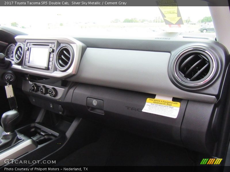 Silver Sky Metallic / Cement Gray 2017 Toyota Tacoma SR5 Double Cab