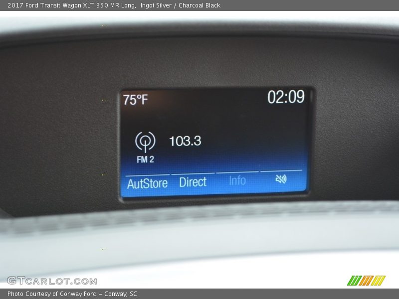 Ingot Silver / Charcoal Black 2017 Ford Transit Wagon XLT 350 MR Long