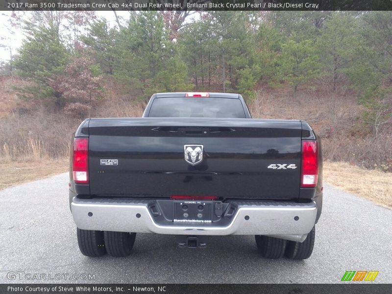 Brilliant Black Crystal Pearl / Black/Diesel Gray 2017 Ram 3500 Tradesman Crew Cab 4x4 Dual Rear Wheel