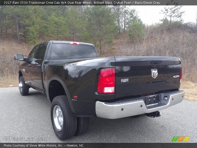 Brilliant Black Crystal Pearl / Black/Diesel Gray 2017 Ram 3500 Tradesman Crew Cab 4x4 Dual Rear Wheel