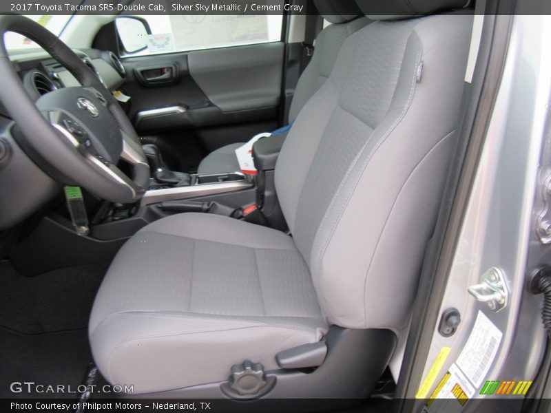 Front Seat of 2017 Tacoma SR5 Double Cab
