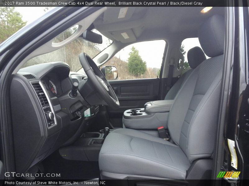 Brilliant Black Crystal Pearl / Black/Diesel Gray 2017 Ram 3500 Tradesman Crew Cab 4x4 Dual Rear Wheel