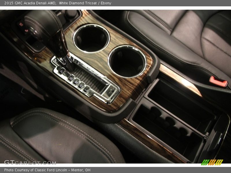 White Diamond Tricoat / Ebony 2015 GMC Acadia Denali AWD