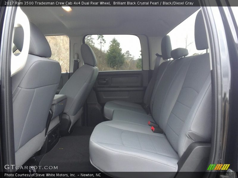 Brilliant Black Crystal Pearl / Black/Diesel Gray 2017 Ram 3500 Tradesman Crew Cab 4x4 Dual Rear Wheel